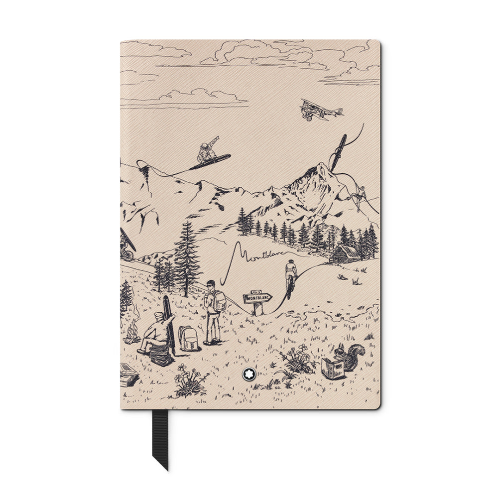 Happy Holiday Mountain Landscape 146 Notebook