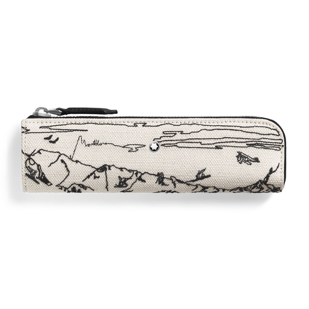 Happy Holiday Mountain Landscape Pen Case